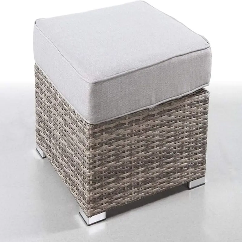 Stylish Outdoor Cushioned Ottoman For Patio Or Deck 1