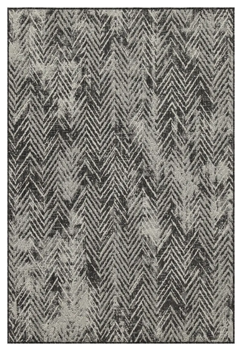 Sunshine 5'3" X 7'3" Anthracite Indoor & Outdoor Rug 1