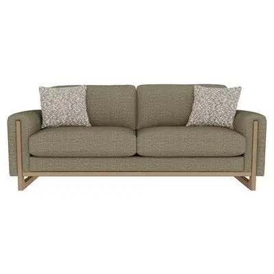 Sutton Place Green Upholstered Three-Seat Sofa 1