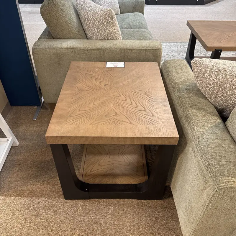 Sutton Place Wood End Table – Modern Rustic Design (T325, Lmh) 1