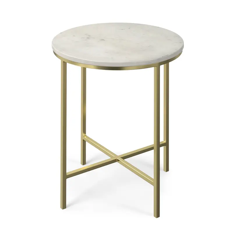 Tara Metallic Gold Accent Side Table 1