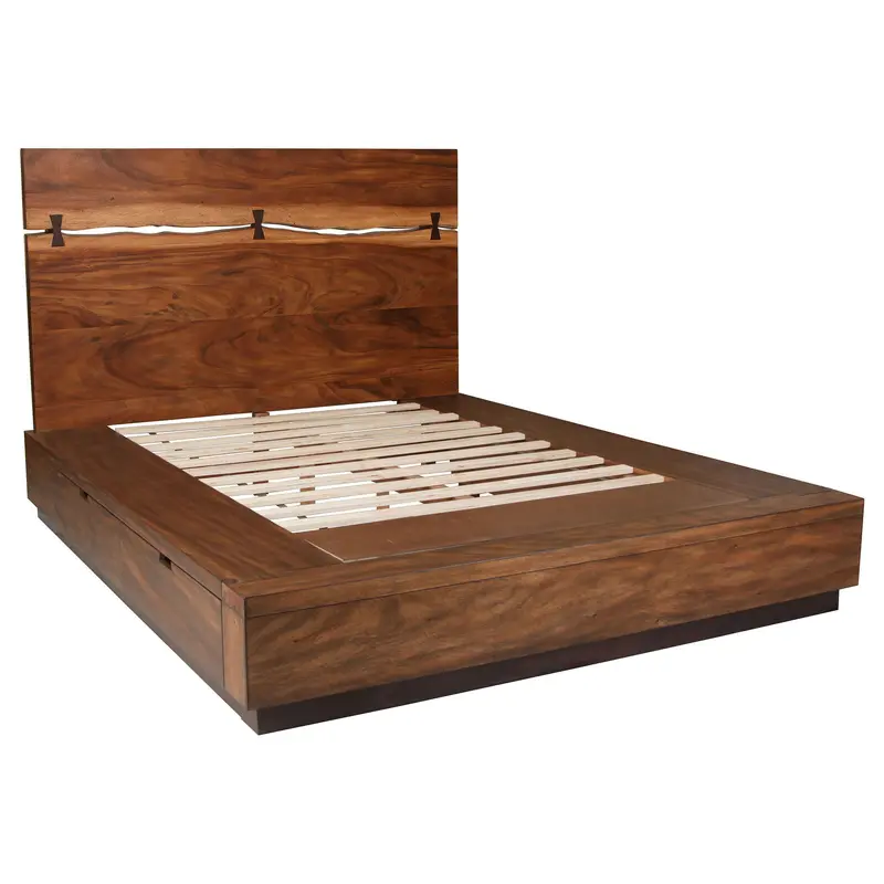 Tolt River Walnut-Brown 4-Piece Queen Storage Bedroom Set 1