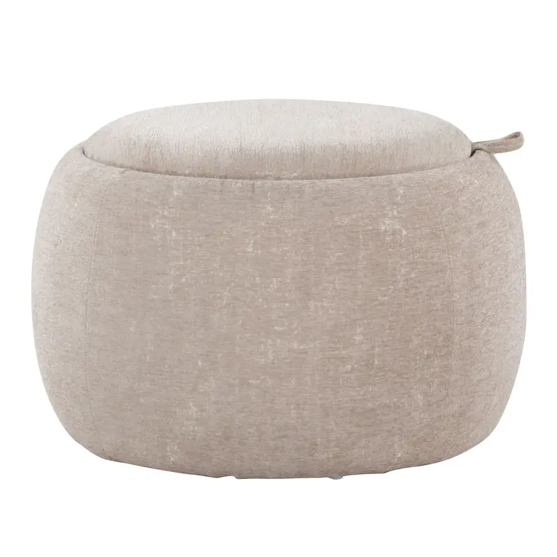 Tray Pouf Ottoman – Compact Contemporary Footrest 1
