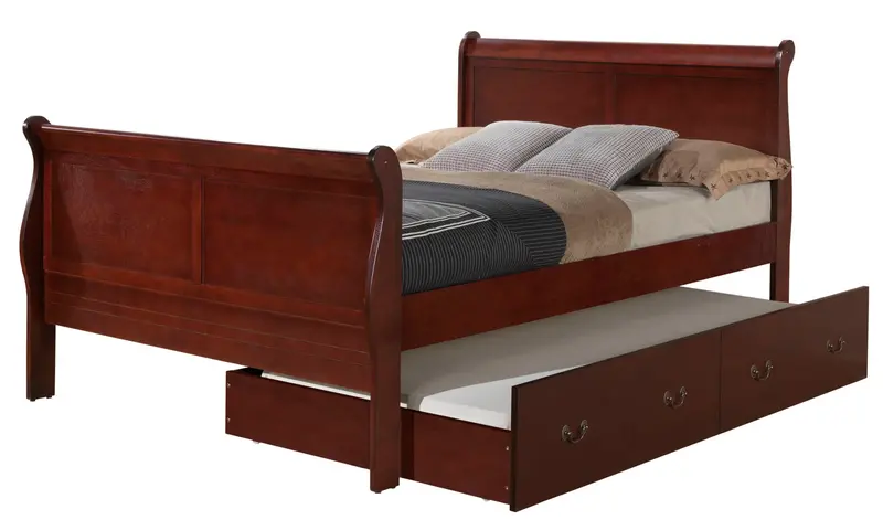 Trundle Bed With Classic Design And Hidden Pull-Out Mattress 8