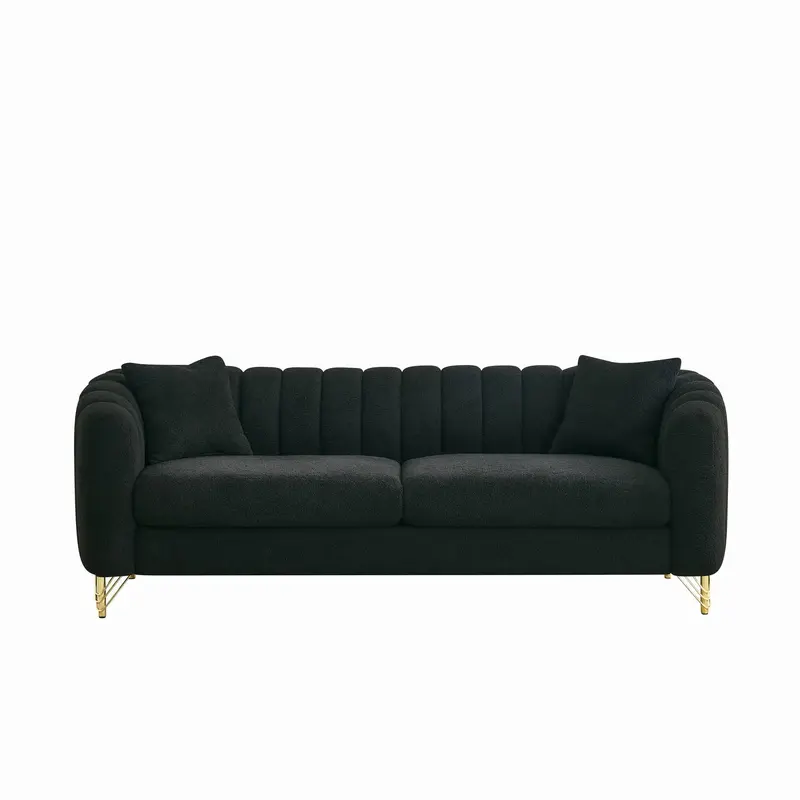 Tufted Oversized Living Room Sofa – Deep-Seated Comfort With Tailored Detailing 1