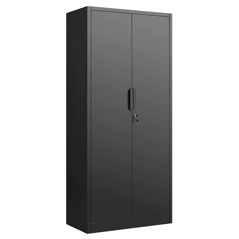 Two-Door Locking File Cabinet With Four Adjustable Shelves 1