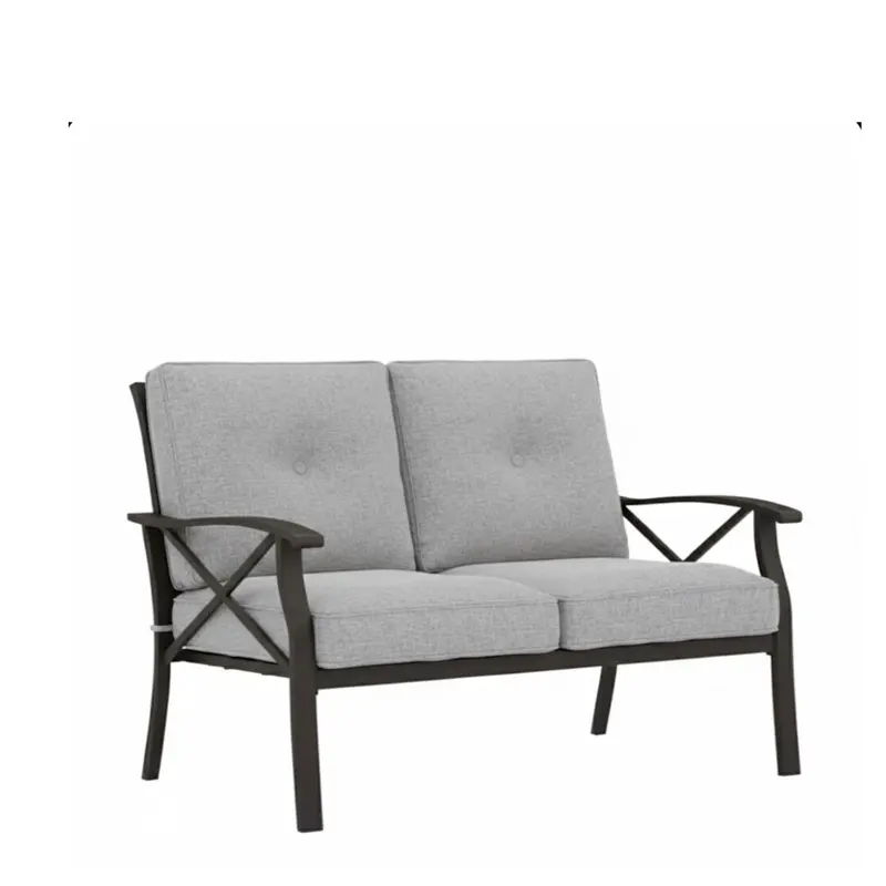 Two-Seat All-Weather Loveseat With Removable Cushions 2