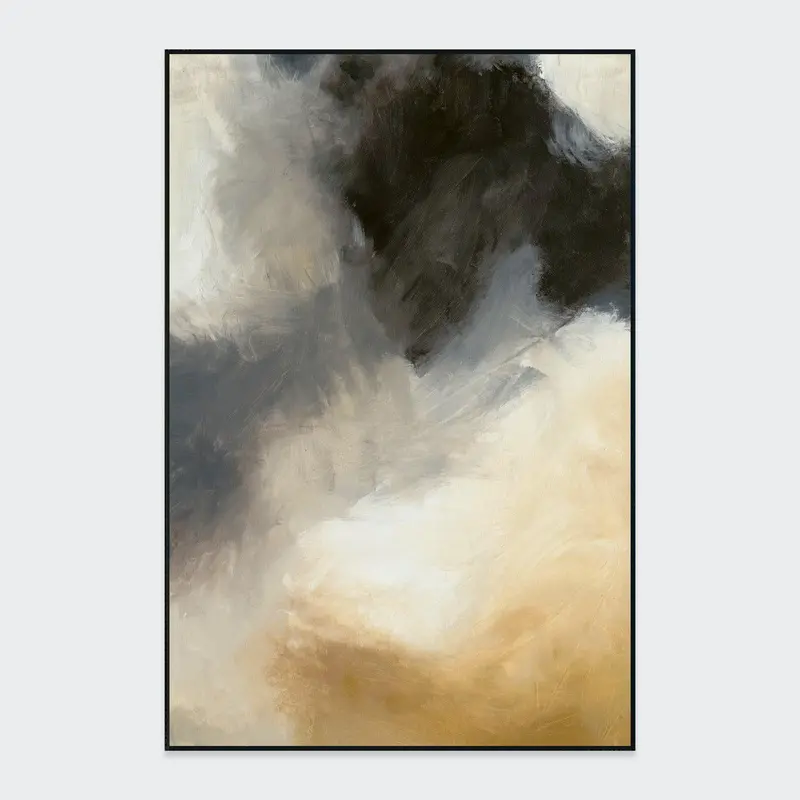 Umber Large Wall Art – 48" X 72" Neutral-Tone Painting By Buddy Whitlock 1