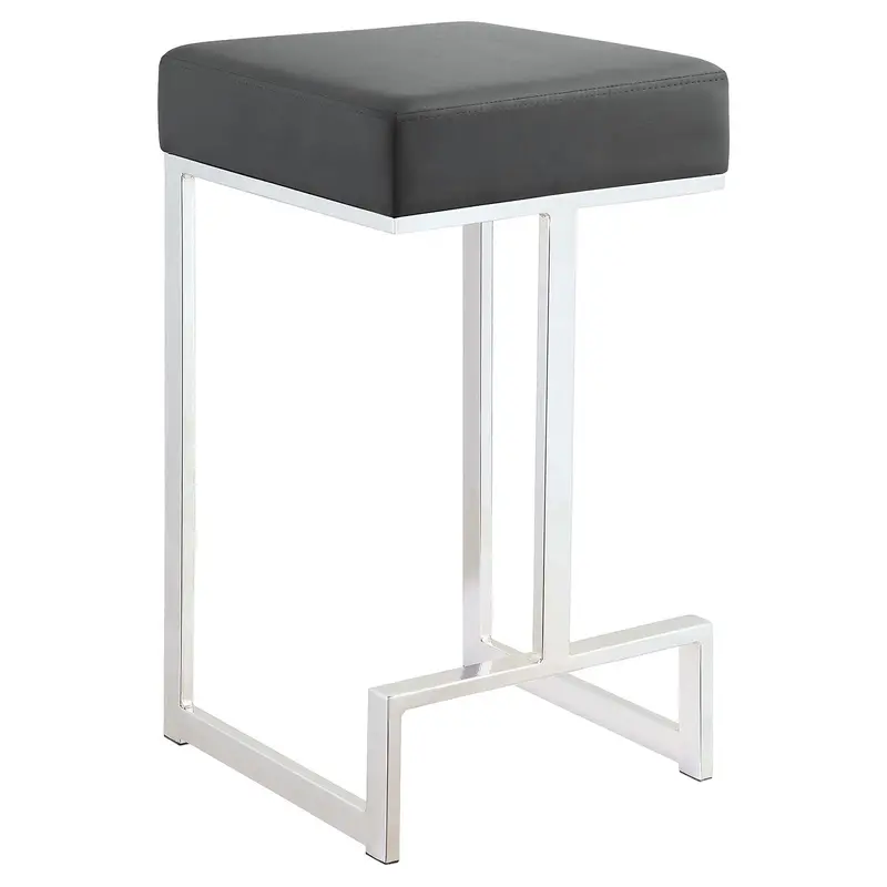 Upholstered Counter-Height Stool With Contoured Support 1