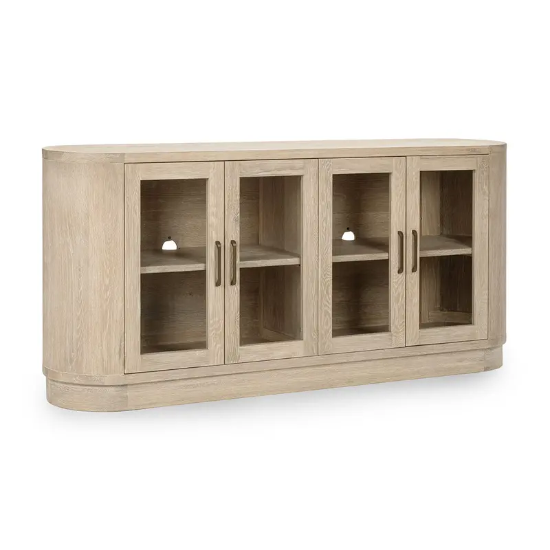 Vander Four-Door Oak Buffet – Contemporary Dining Room Sideboard 1