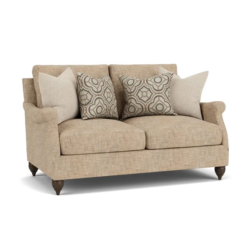 Veda Fabric Two-Seat Loveseat 1