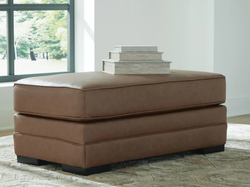 Villacourt Upholstered Ottoman By Ashley Express 1
