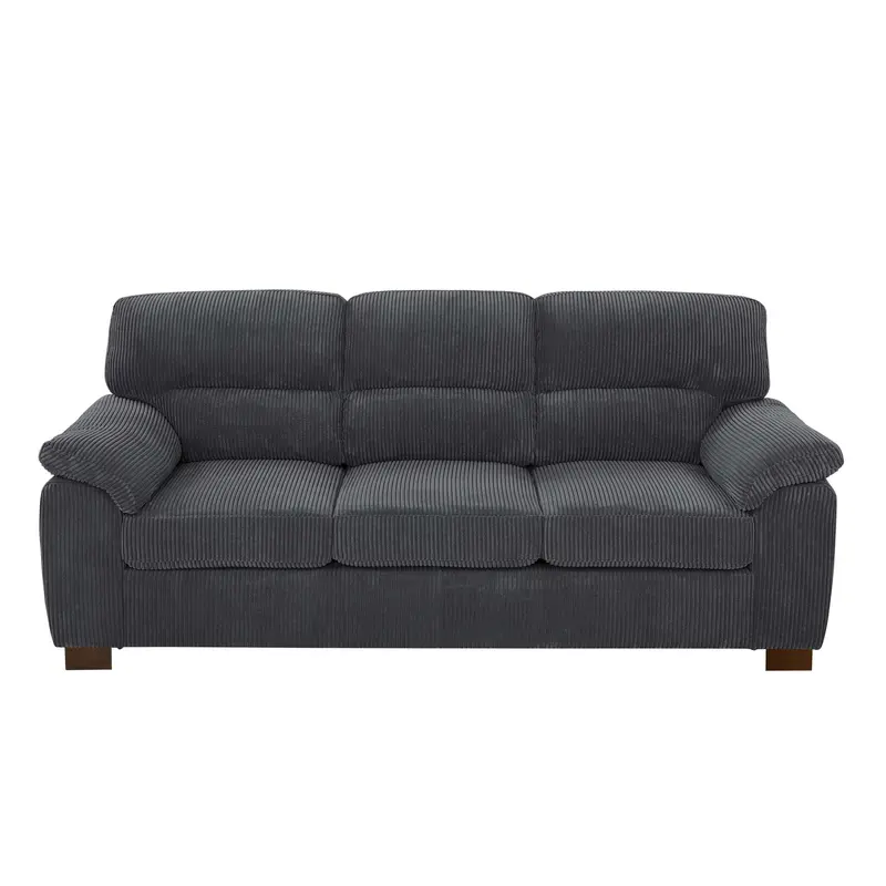 Vintage-Inspired Tufted 3-Seater Sofa – Button-Detail Backrest And Rolled Arms 1