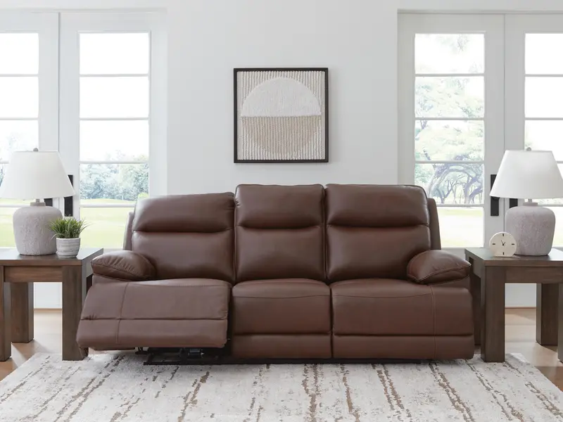 Vonryan Power Reclining Sofa With Adjustable Headrest 1