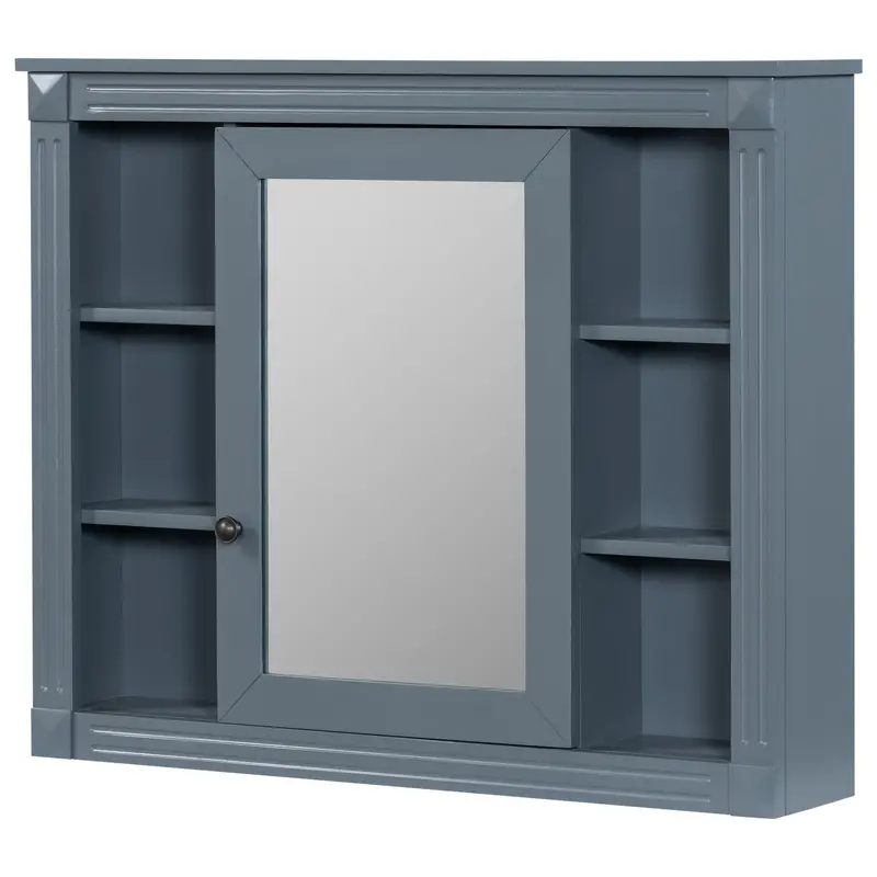 Wall-Mounted Bathroom Vanity Cabinet With Integrated Mirror And Adjustable Shelving 1
