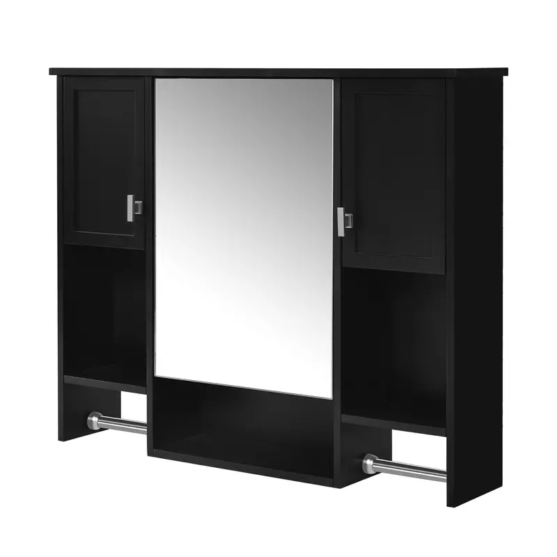 Wall-Mounted Medicine Cabinet With Integrated Mirror & Towel Bar 1