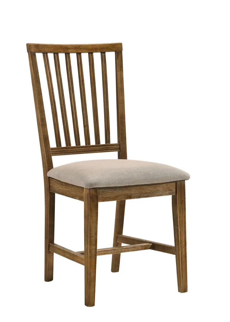 Wallace Ii Tan And Oak Side Chairs – Set Of 2 1