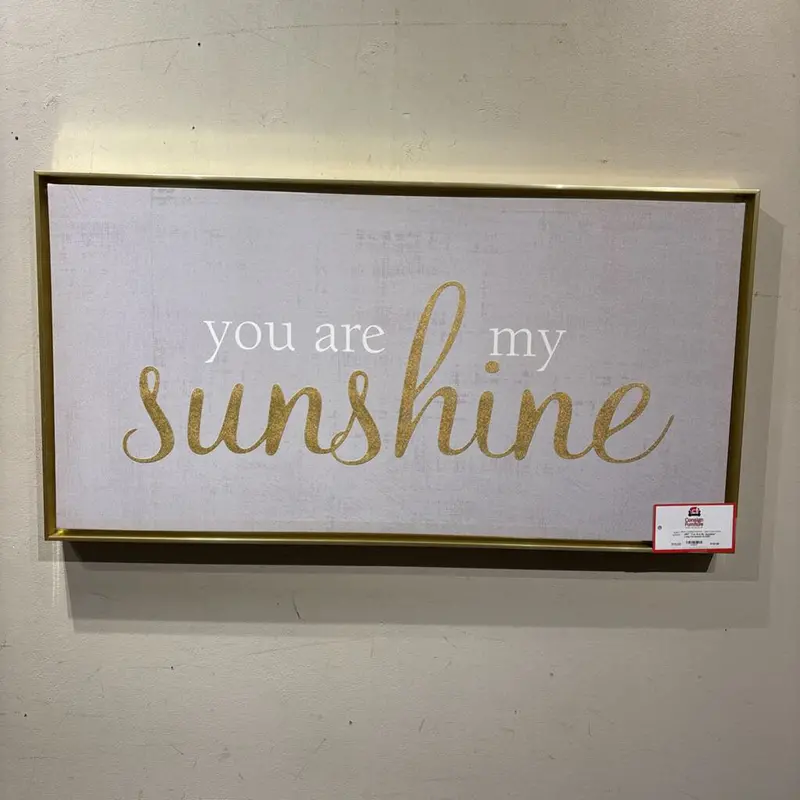 "You Are My Sunshine" Horizontal Canvas Art – Uplifting Inspirational Wall Decor 1